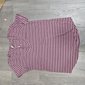 Lululemon V neck Love Tee striped